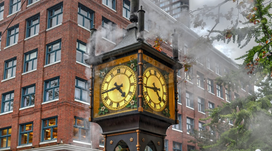 Steam-powered clock found at Gastown (a national historic site) located in Vancouver, British Columbia
