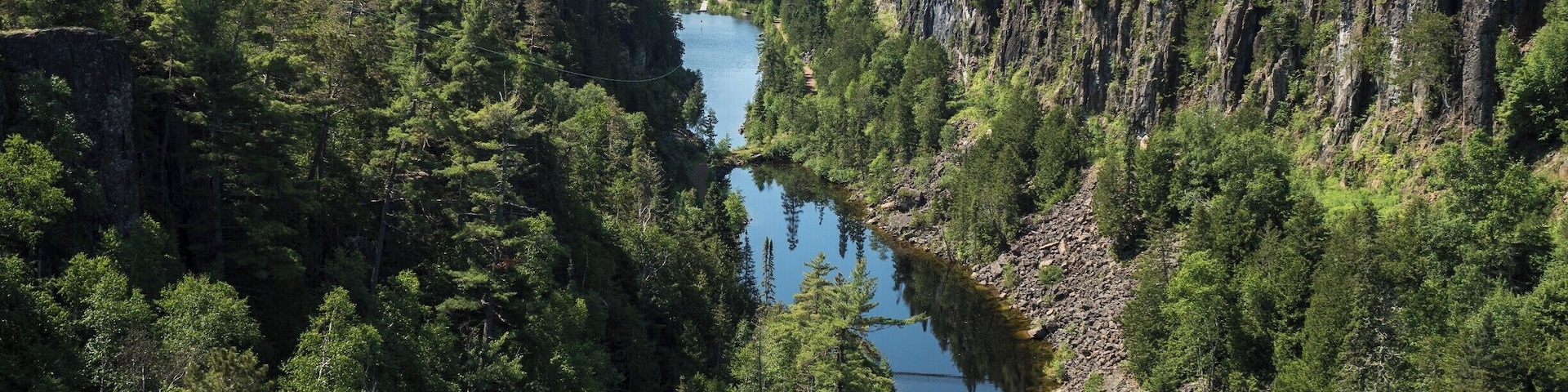 Nice spot with 2 really long suspension bridges crossing the Eagle Canyon.