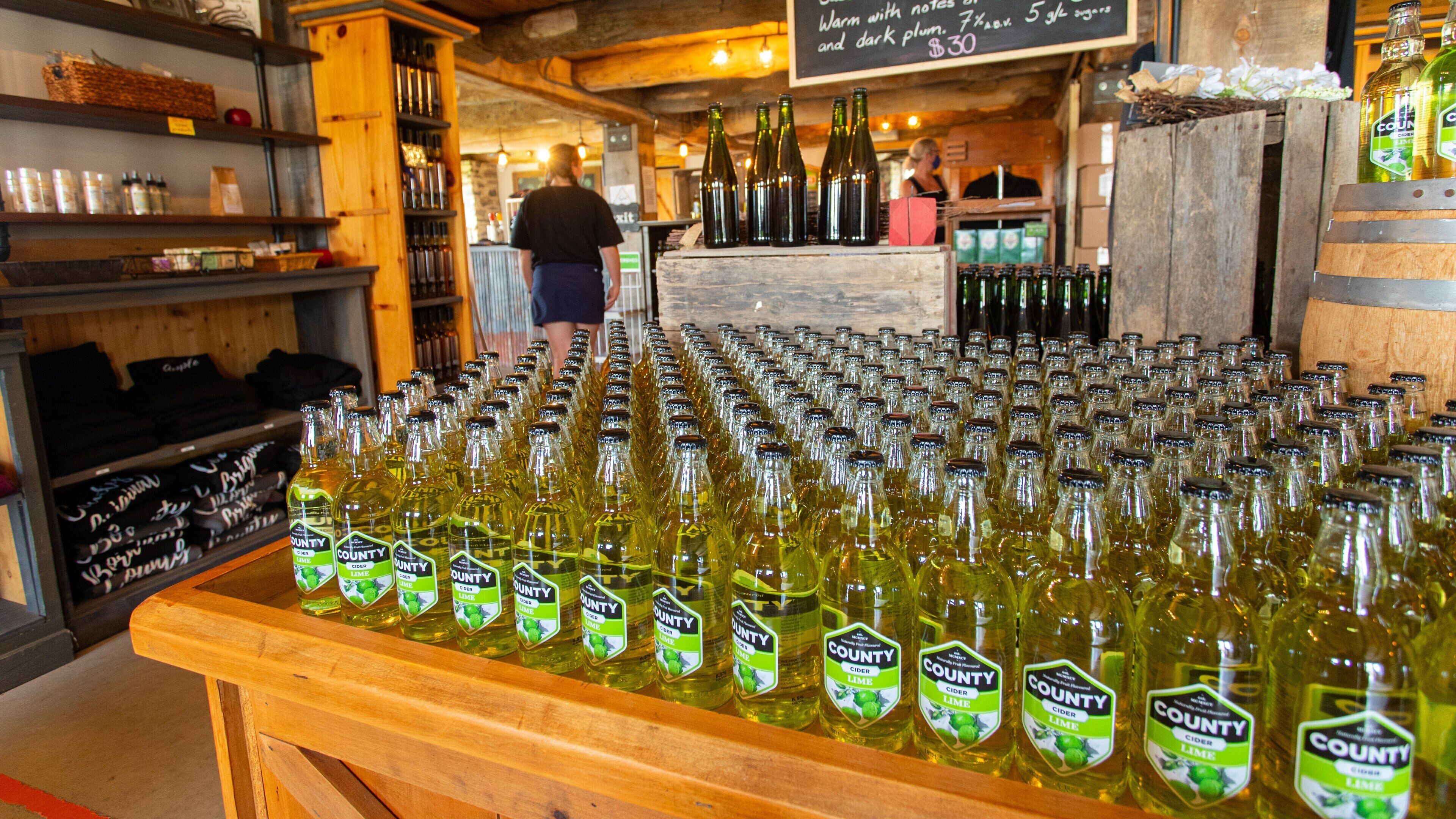 County Cider Company showing drinks or beverages and interior views