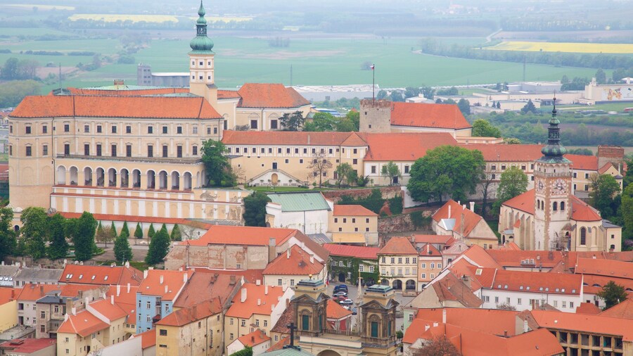 South Moravian which includes farmland and a city