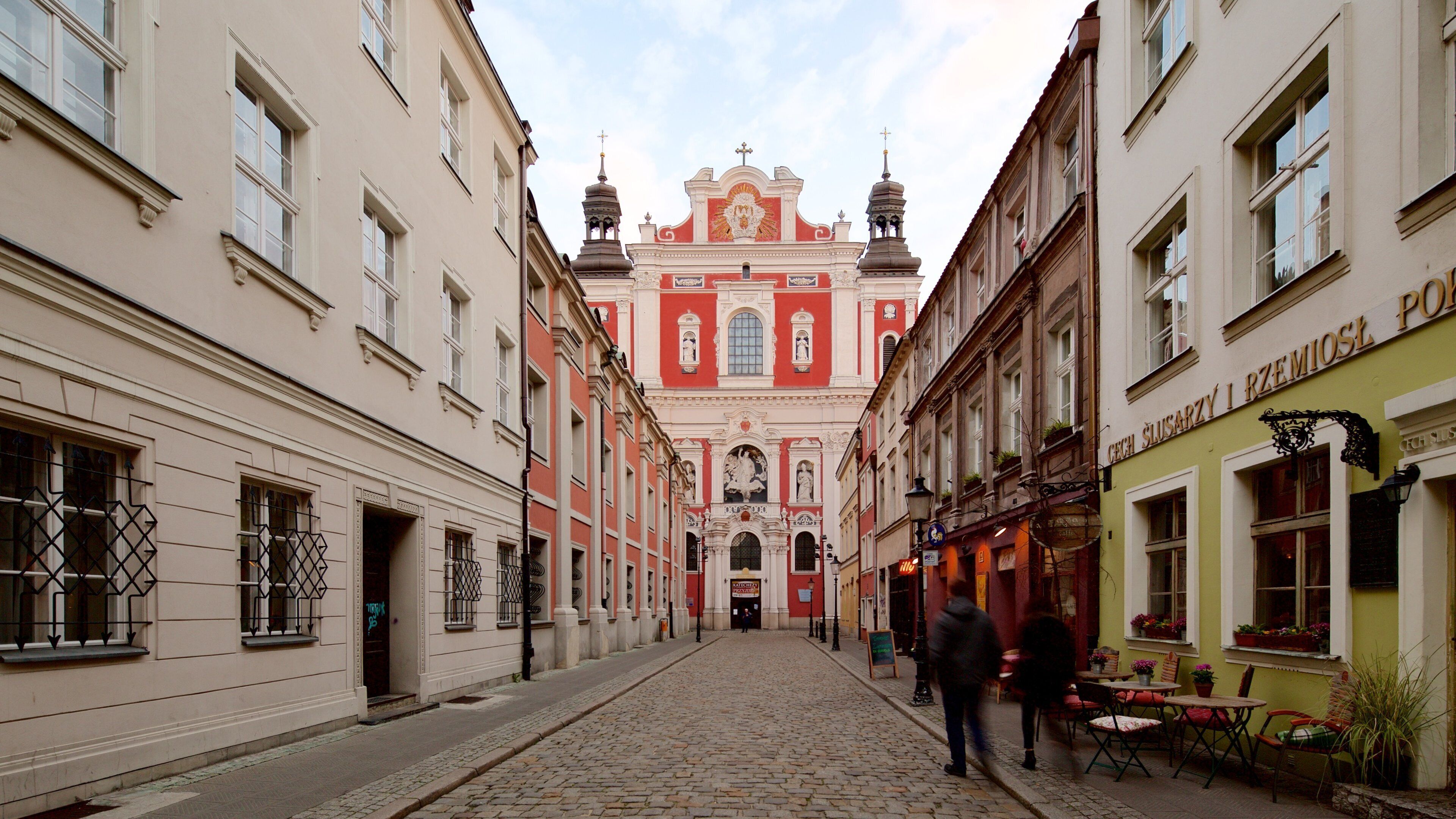 Parish Church showing heritage elements as well as a couple