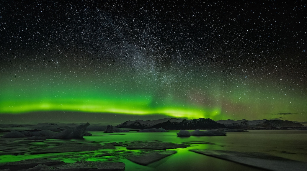 Iceland Jökulsárlón Northen Lights