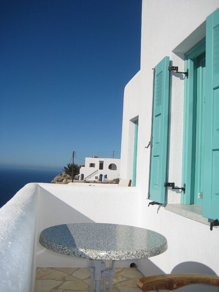 Folegandros island gets a lot less foreign tourists but it has beautiful, remote beaches and a very charming center square with lots of bars, cafes, shops, and cats! Yes, cats are Everywhere on this Greek island. 
