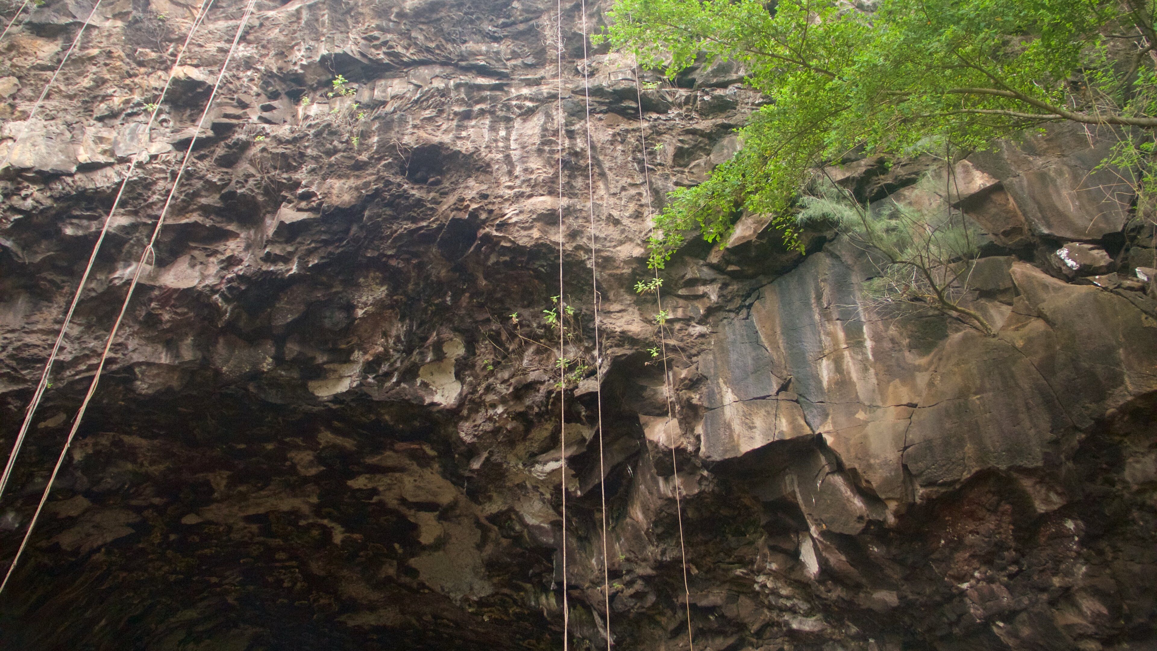 Wet Caves showing a gorge or canyon