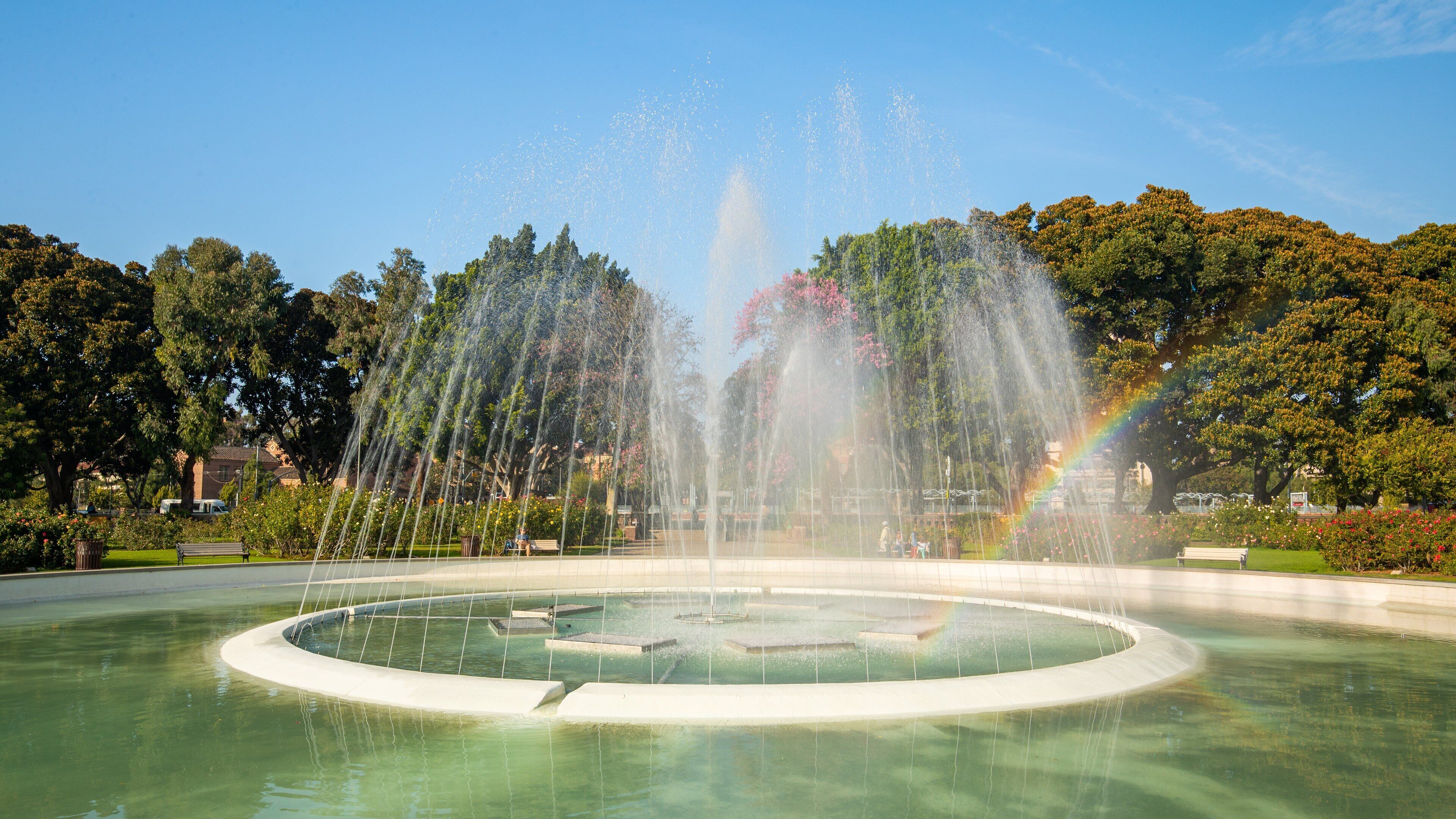Rose Garden which includes a fountain