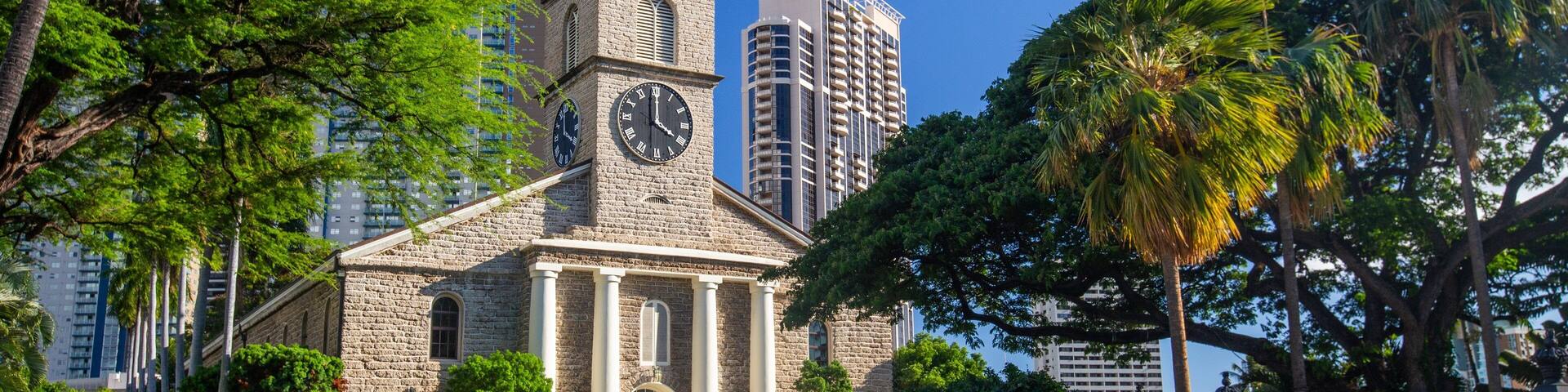 Kawaiaha\'o Church showing a church or cathedral and heritage architecture