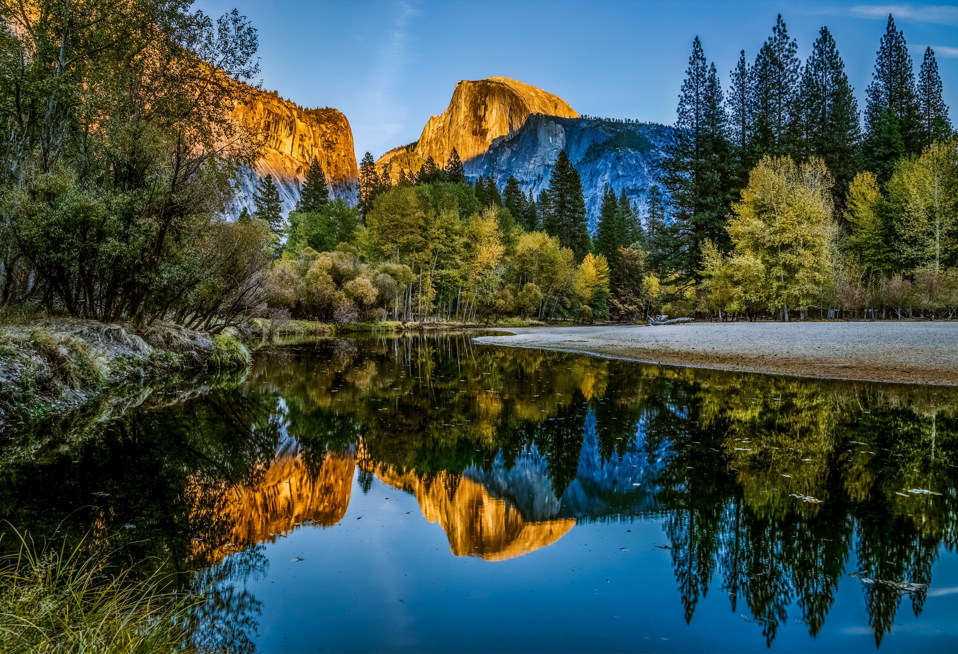 Fall Sunset, Half Dome, Yosemite