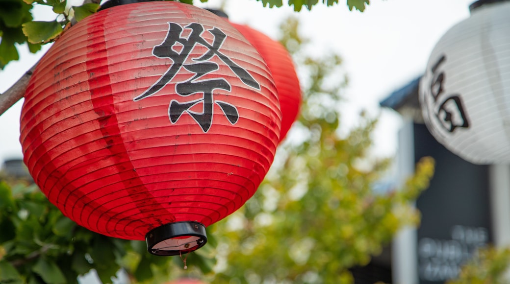 Japanese Village Plaza which includes signage