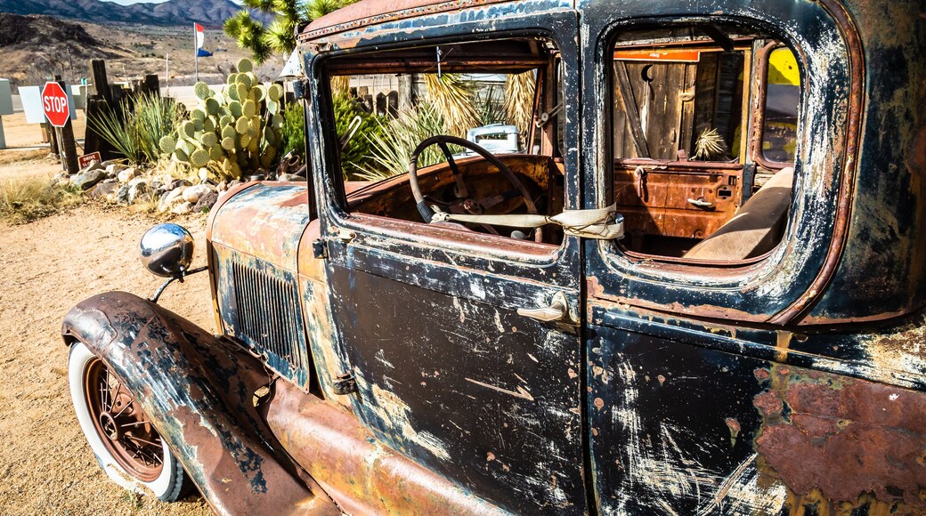Abandoned automobile Hackberry General Store on Arizona State Route 66