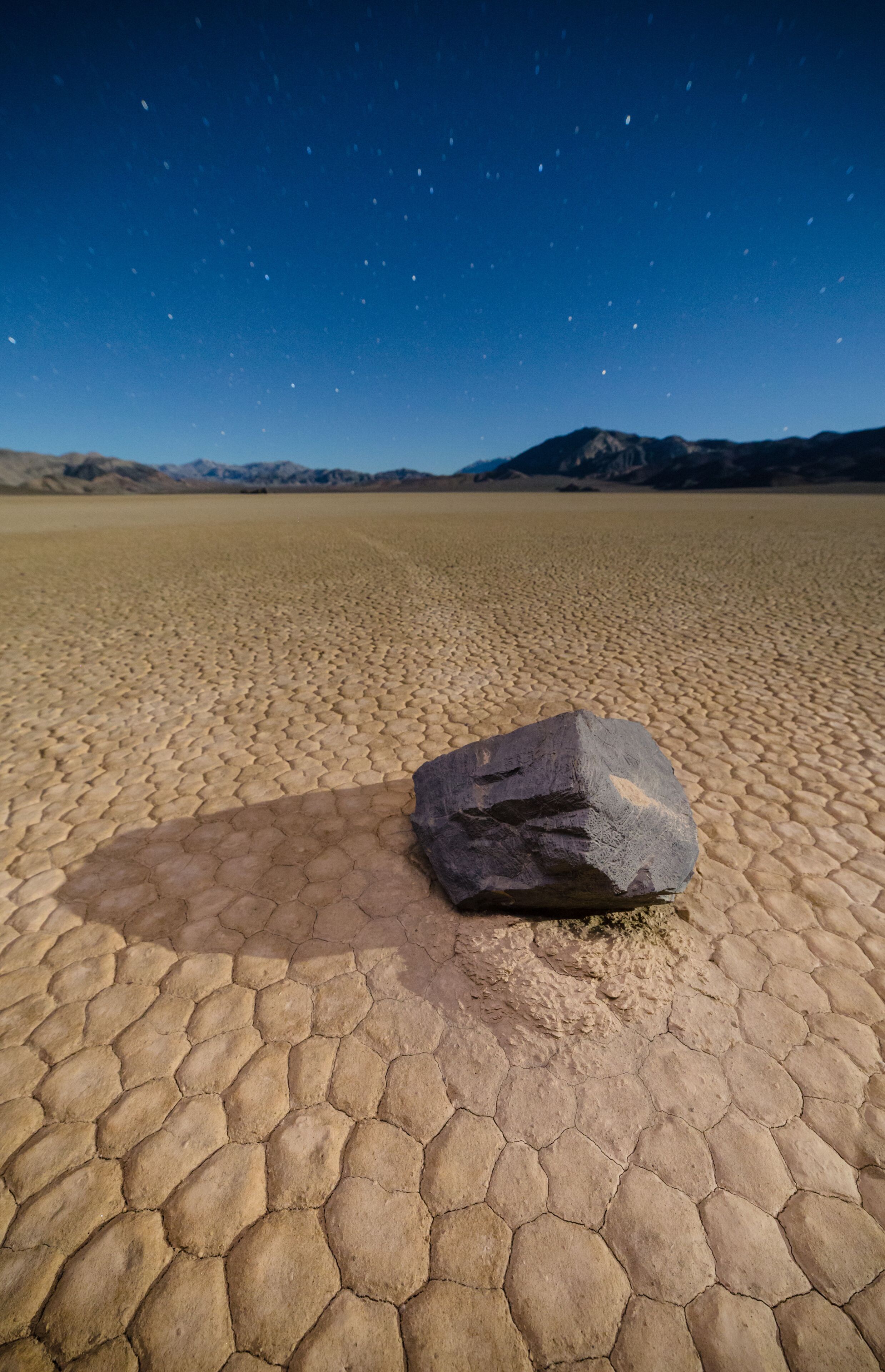 Sailing Stone at Racetrack Playa in Death Valley National Park, California, USA
