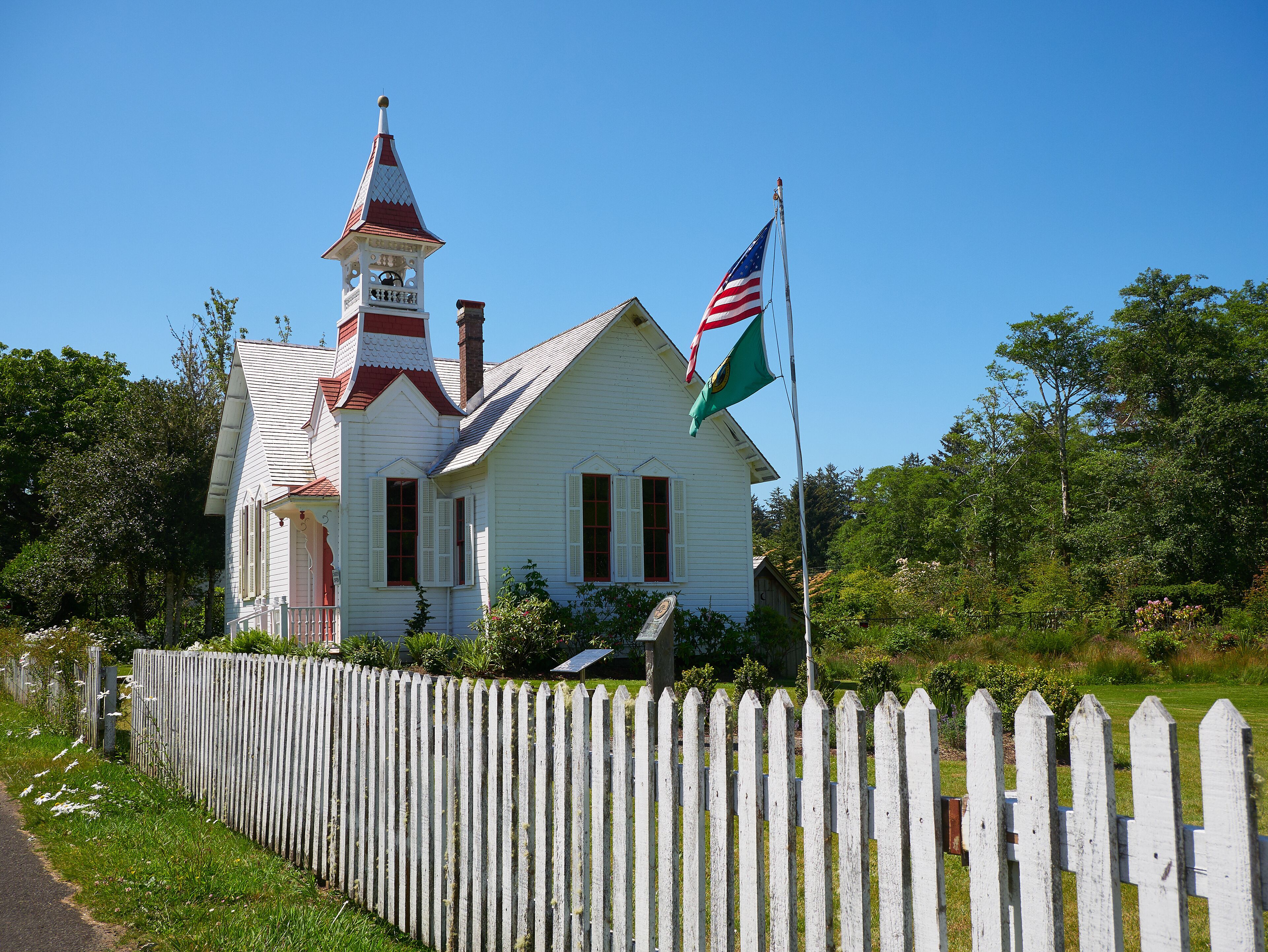 Historic Oysterville church, built in 1892, Oysterville, Willapa Harbor, Long Beach, Washington