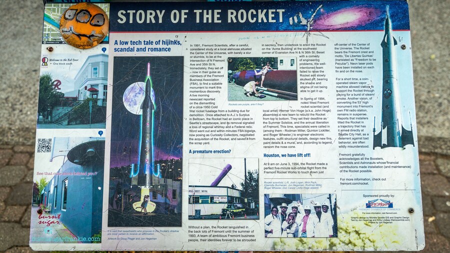 Fremont Rocket showing signage