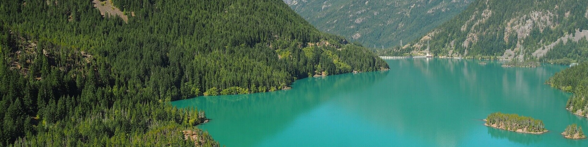 The summer sun and the sediment from the surrounds do strange things to the #Green color of this lake.