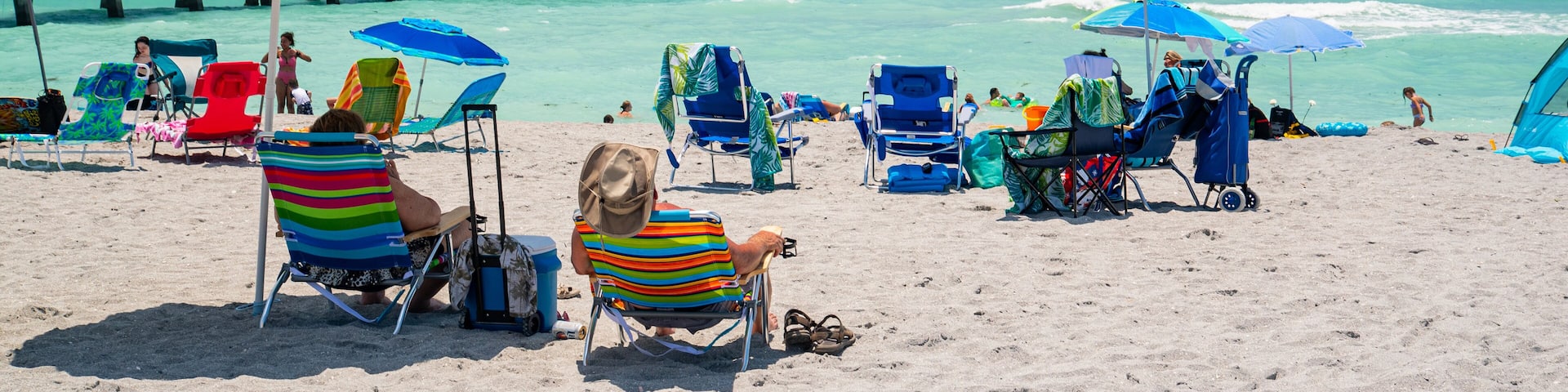 Venice Fishing Pier featuring general coastal views and a beach as well as a couple