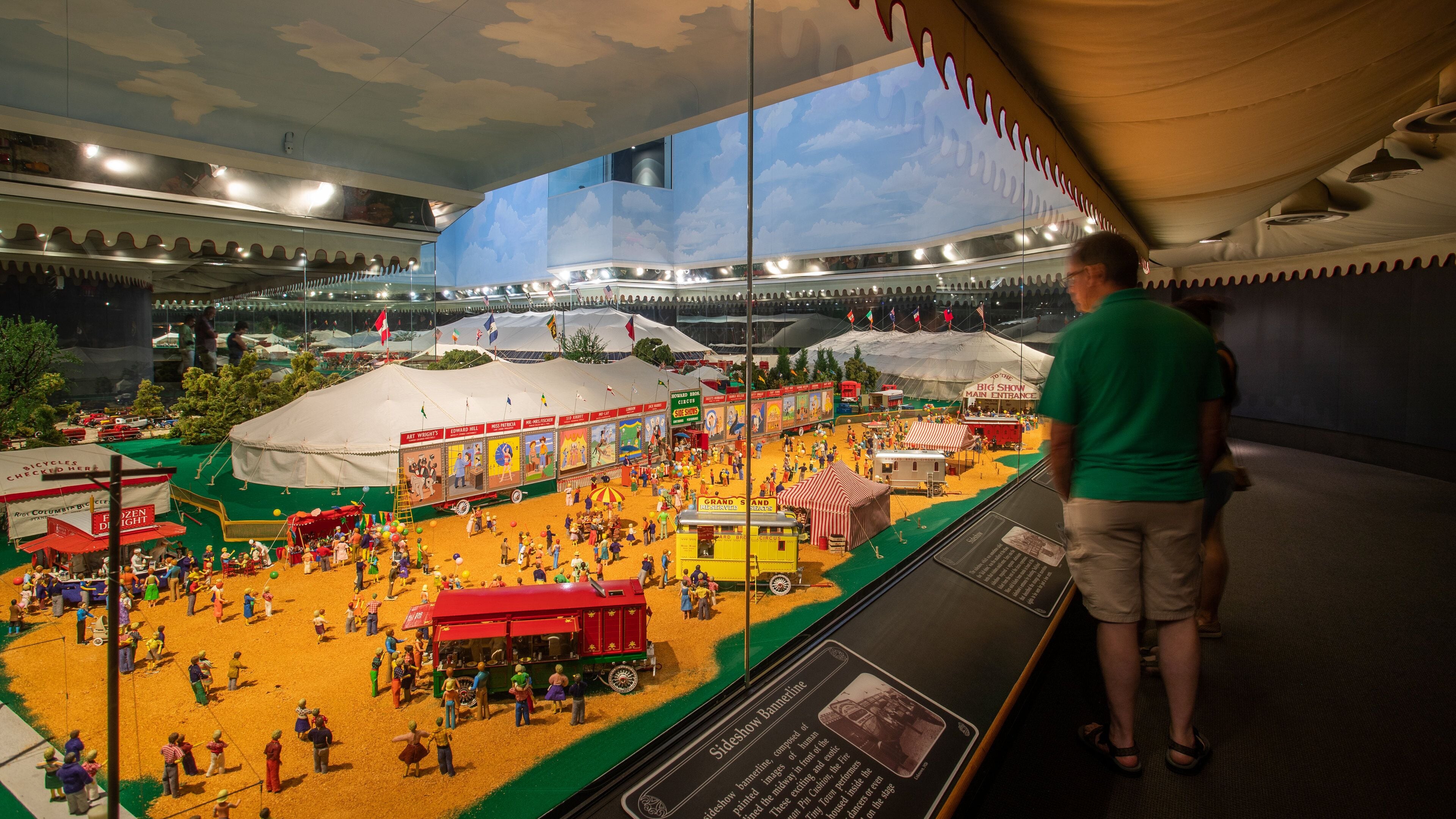 Ringling Museum Complex featuring interior views as well as an individual male