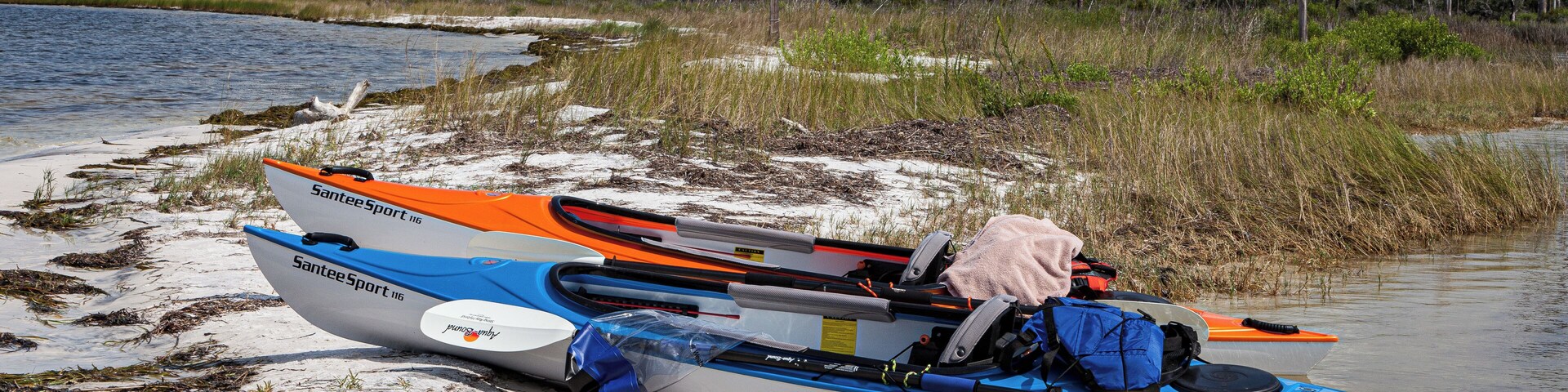 Taking a well deserved break from paddling around the park at Big Lagoon FL