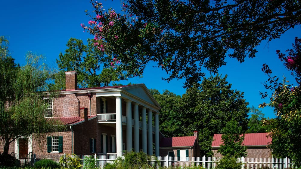 View of Hermitage, Nashville, Tennessee, home of President Andrew Jackson