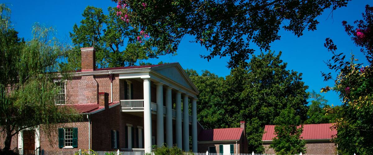 View of Hermitage, Nashville, Tennessee, home of President Andrew Jackson