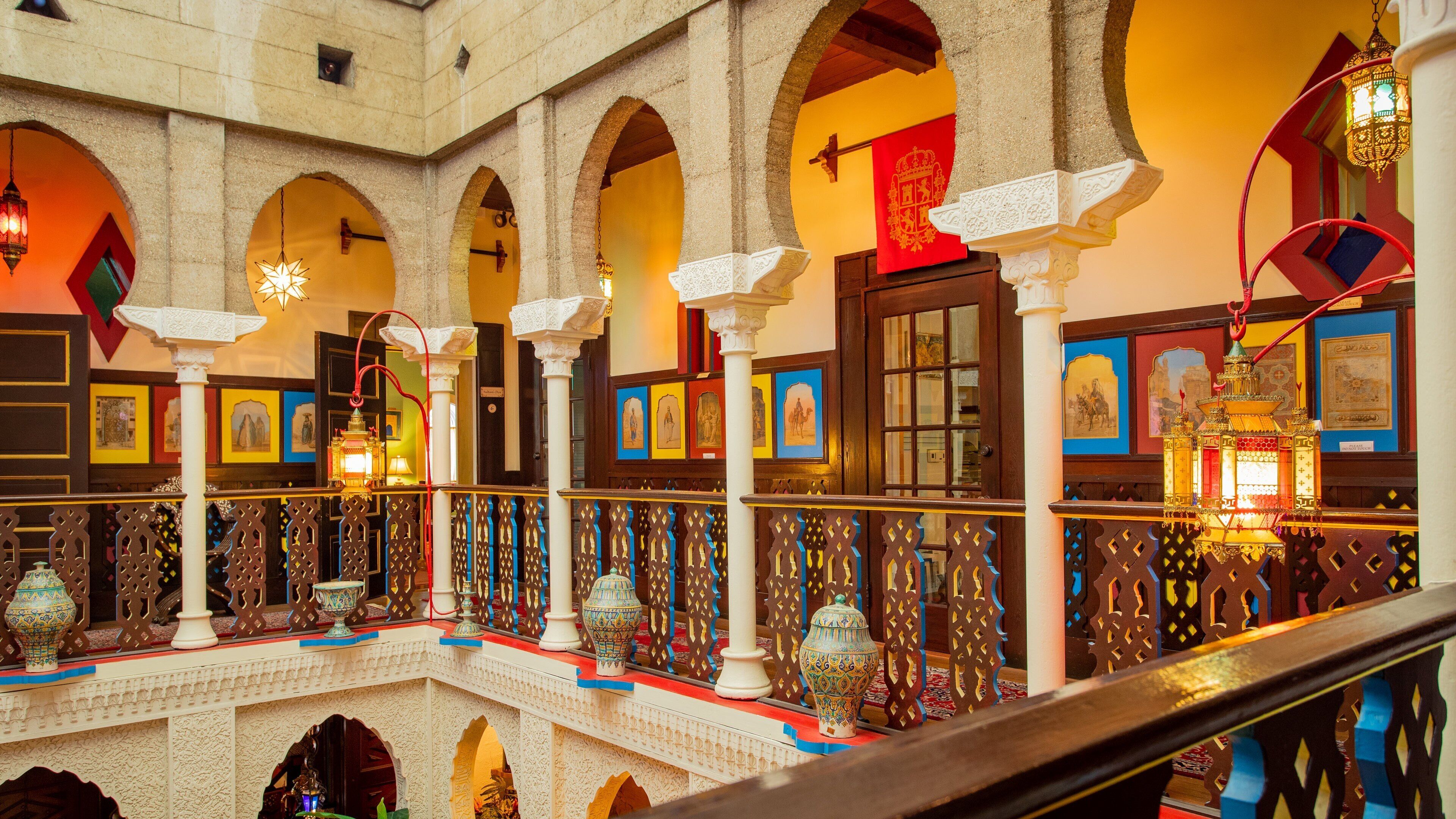 Villa Zorayda Museum featuring interior views and heritage elements