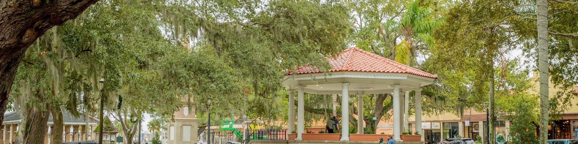Plaza de la Constitution featuring a park