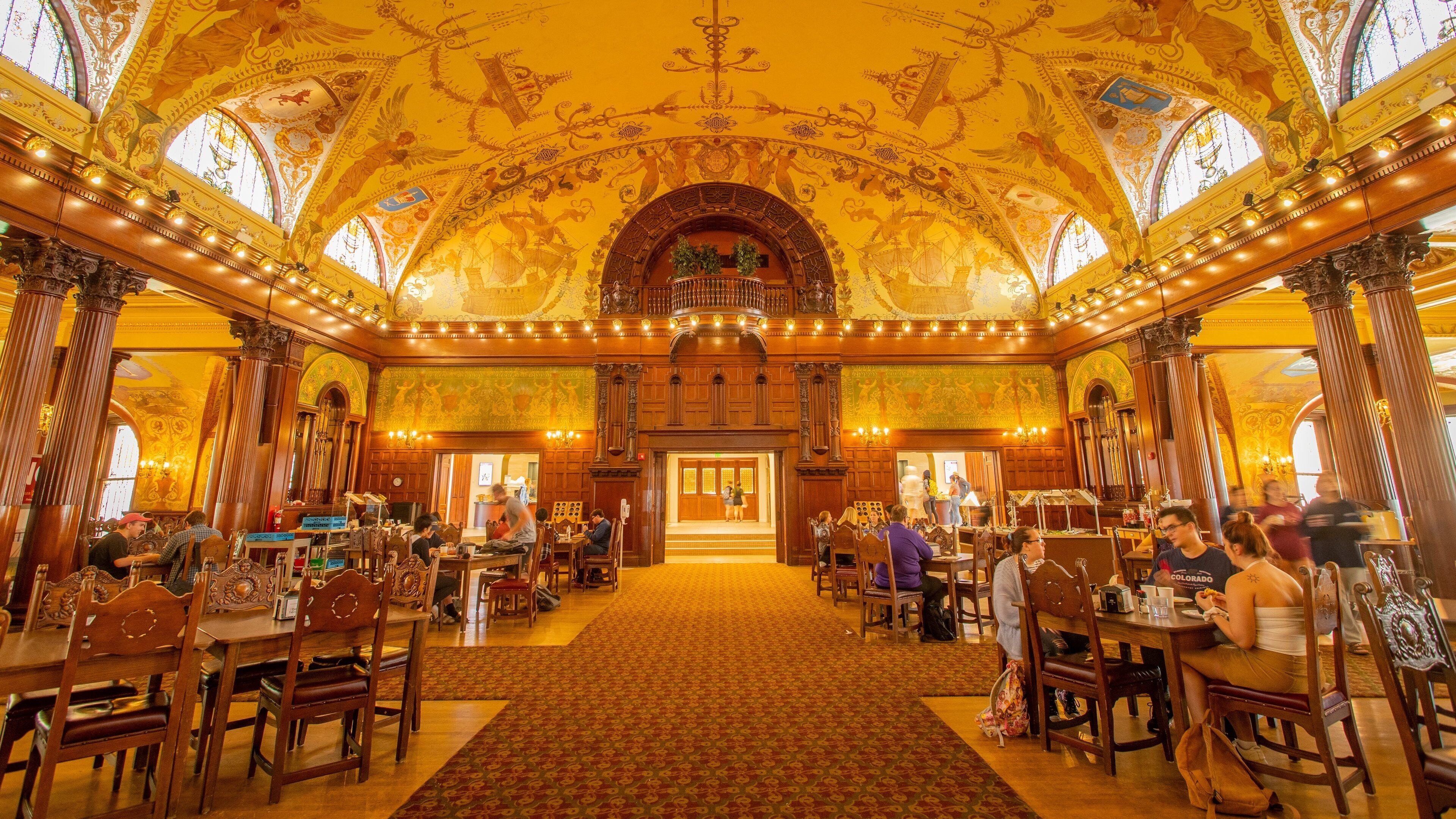 Downtown Historic District showing dining out, heritage elements and interior views