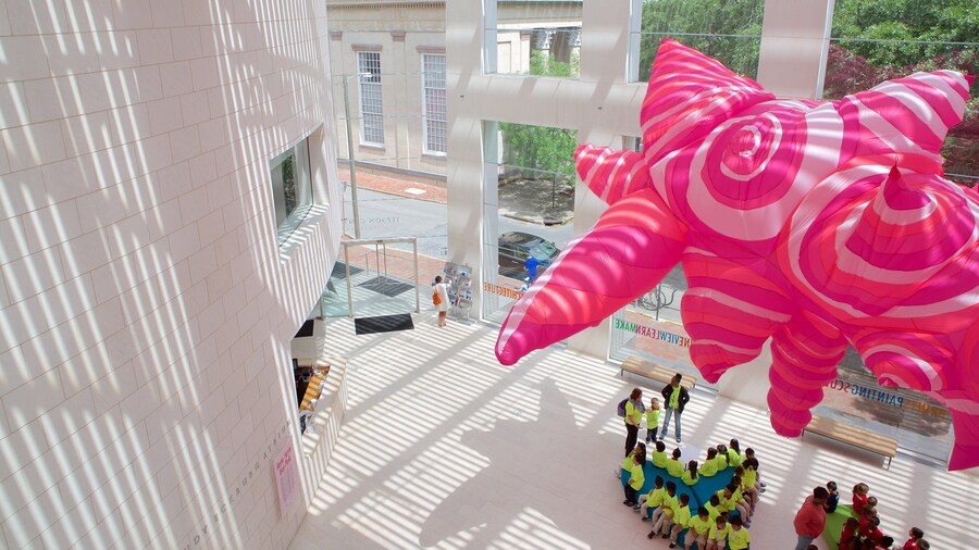 Jepson Center featuring interior views as well as a small group of people