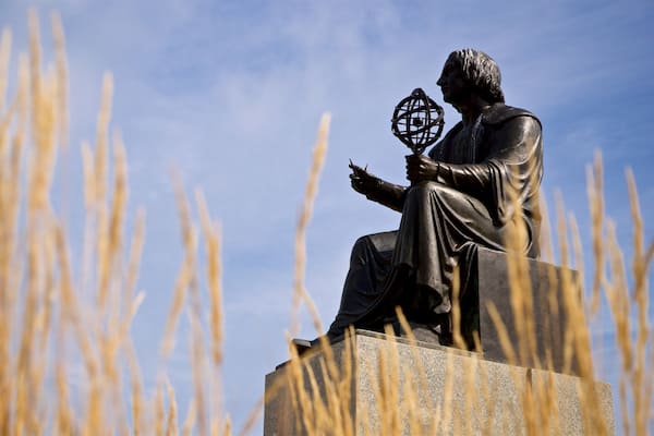 Copernicus Statue which includes a statue or sculpture