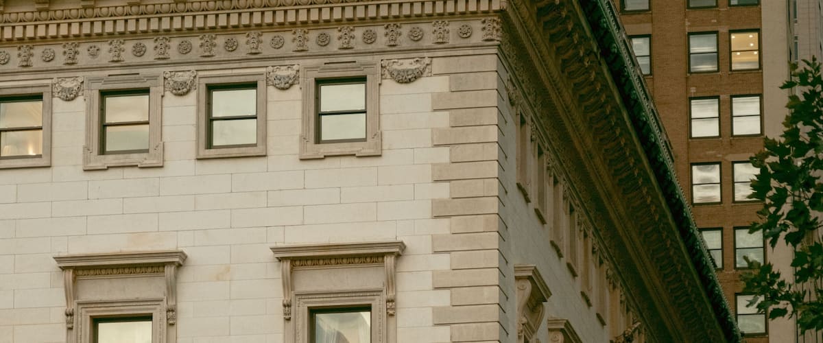 Architectural details of the Metropolitan Club, Manhattan, New York City