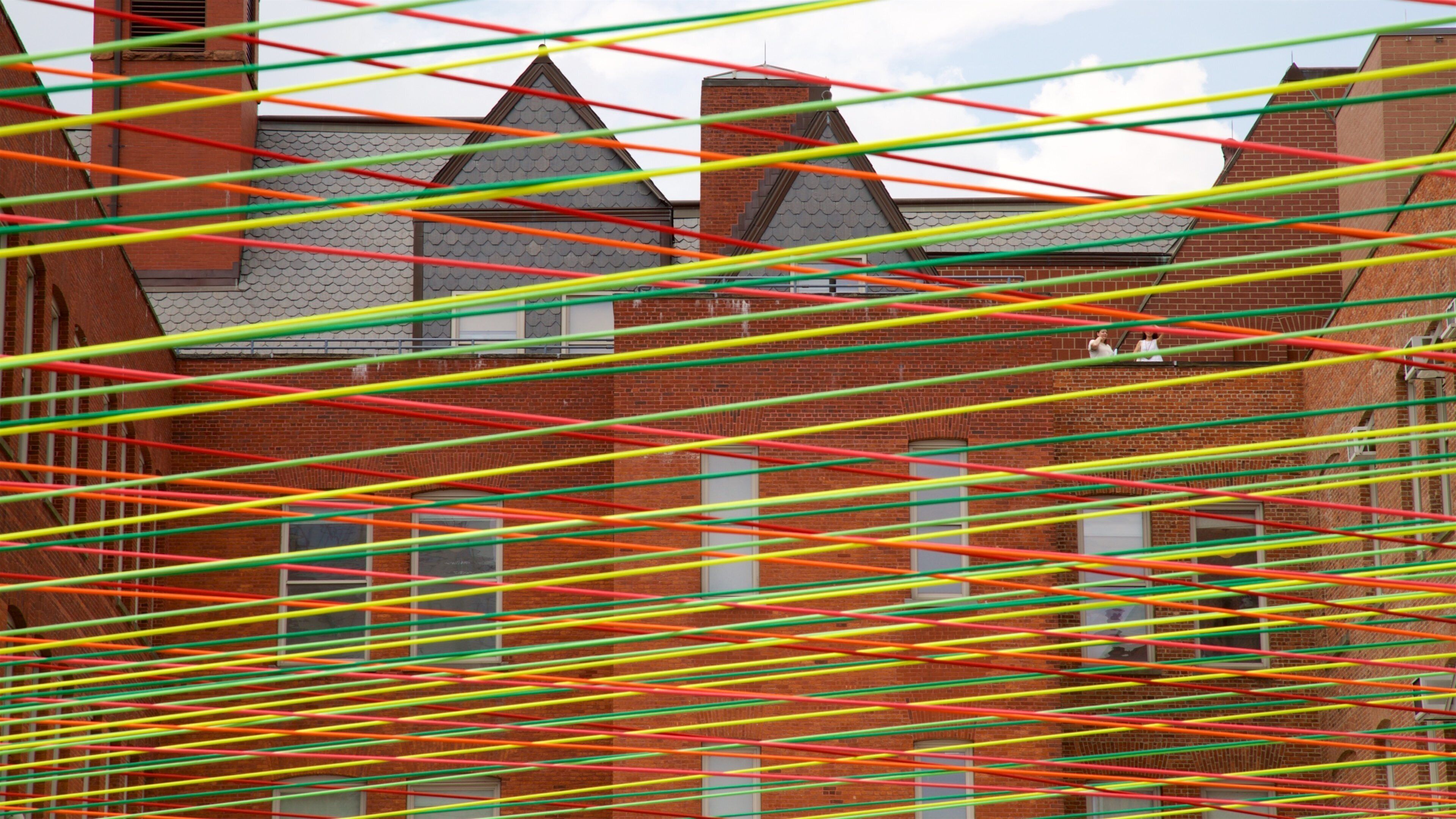 MoMA PS1 showing outdoor art