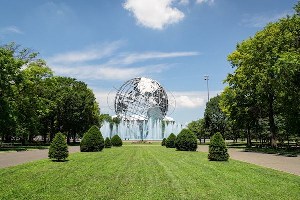 Unisphere which includes a garden and a fountain