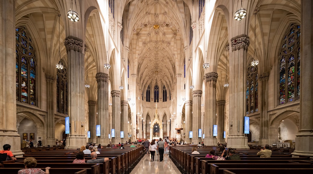 St Patrick\'s Old Cathedral featuring heritage elements, a church or cathedral and interior views
