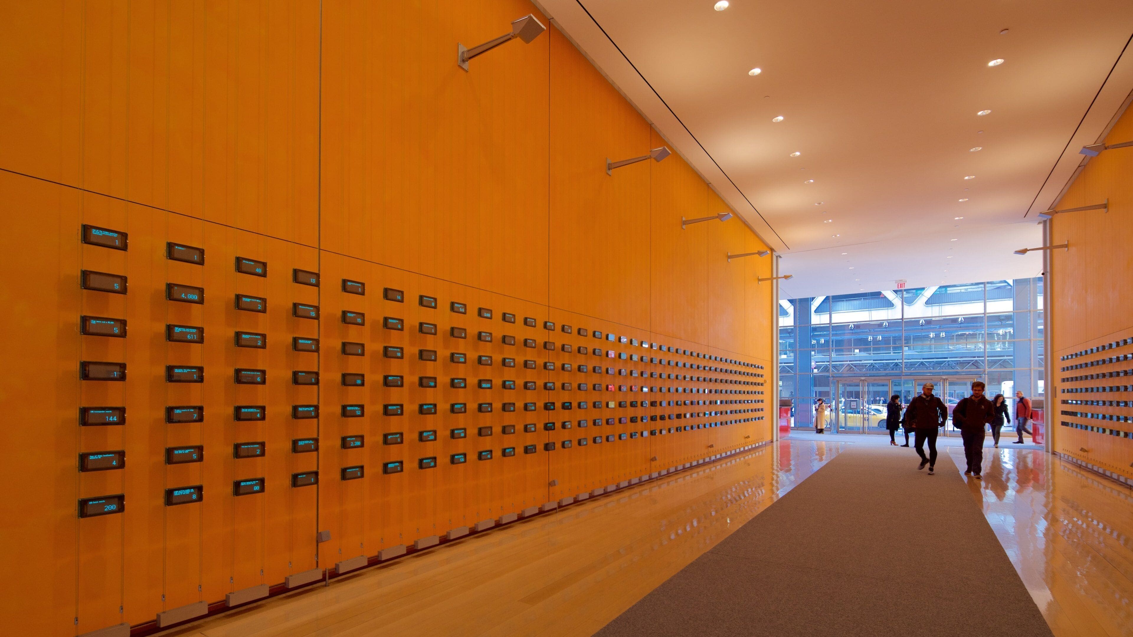 New York Times Building featuring interior views