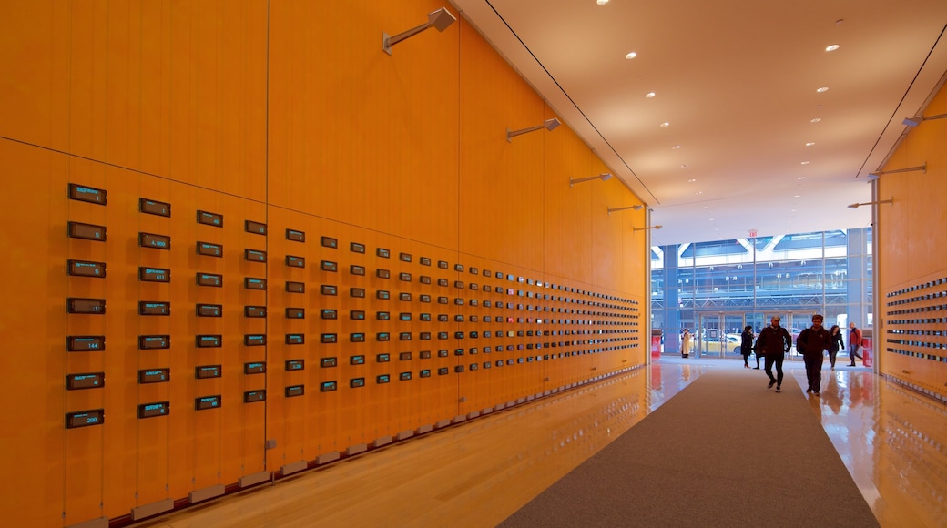 New York Times Building featuring interior views