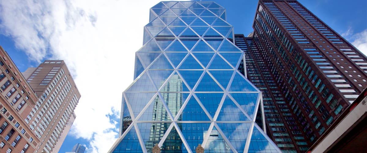 Hearst Tower featuring a city, modern architecture and a skyscraper