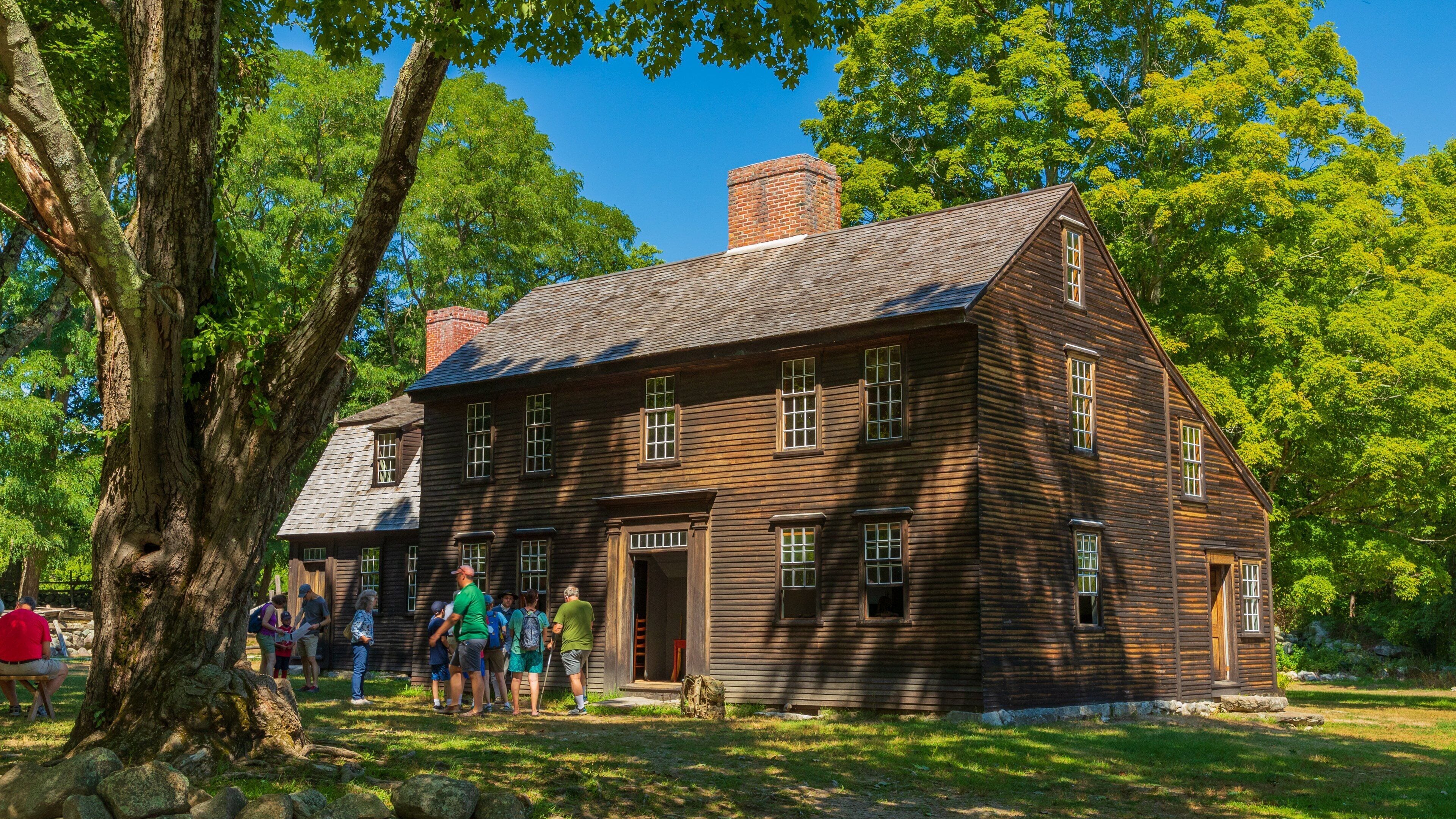 Minute Man National Historic Park which includes heritage elements as well as a small group of people