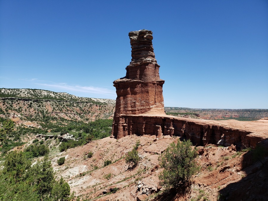 Lighthouse Trail is a must when visiting Palo Duro Canyon (the second largest canyon in the nation). The 6 mile-trail is moderate and good for all levels of hikers. Just be sure to bring plenty of water! Pro tip: try planning your trip in the summer! Even though it's hot, you can catch the TEXAS Outdoor Musical. #LifeatExpediaGroup