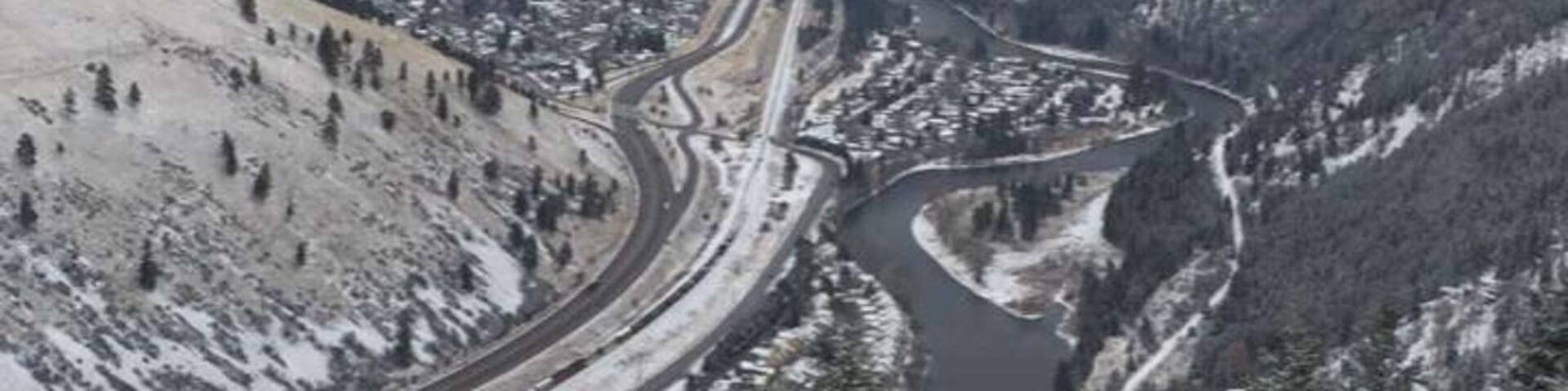 Back view of Mount Sentinel in Missoula, MT.