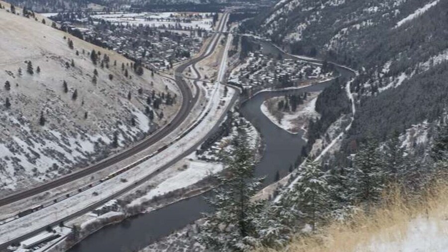 Back view of Mount Sentinel in Missoula, MT.