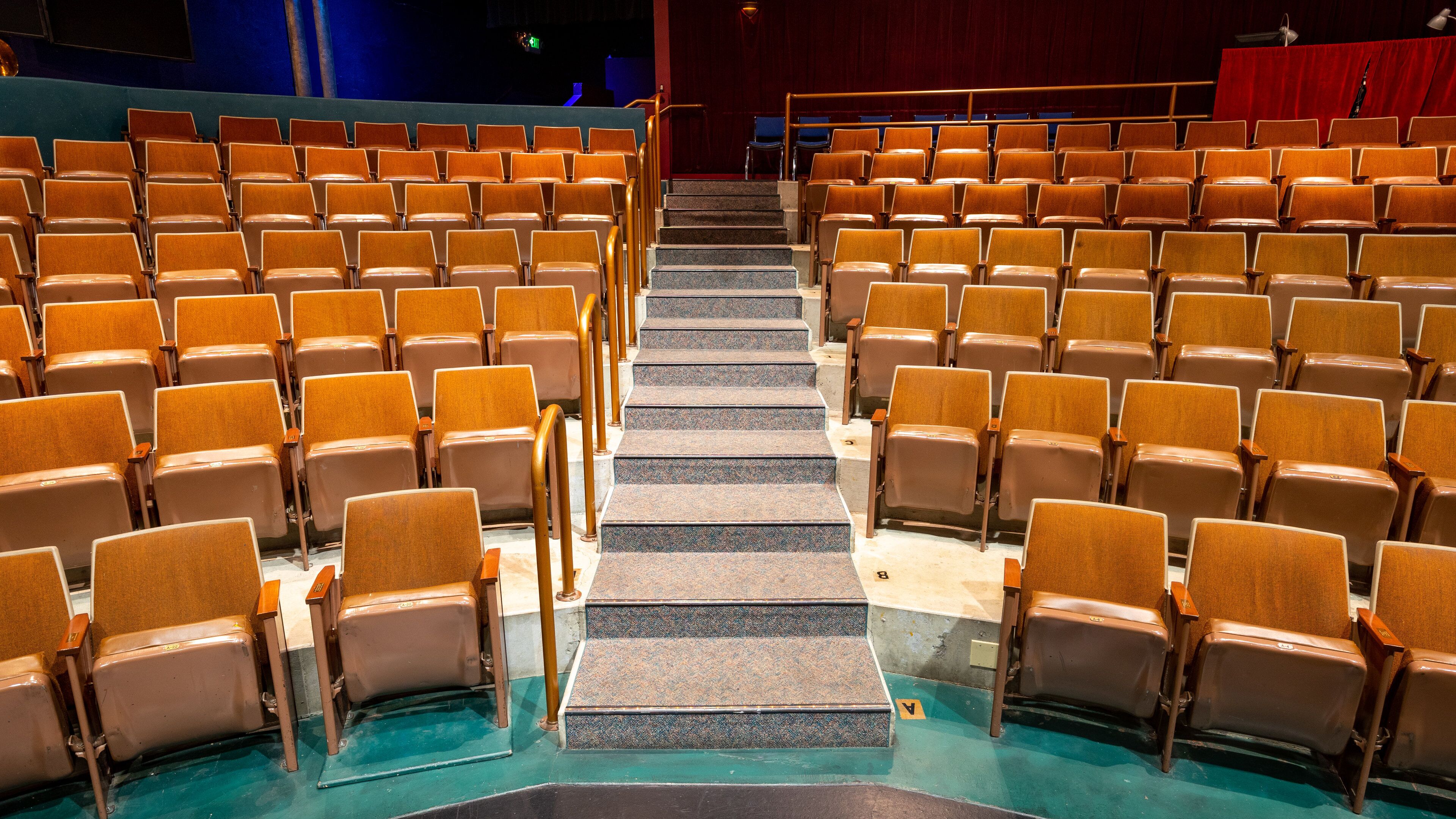 State Theater featuring theater scenes and interior views