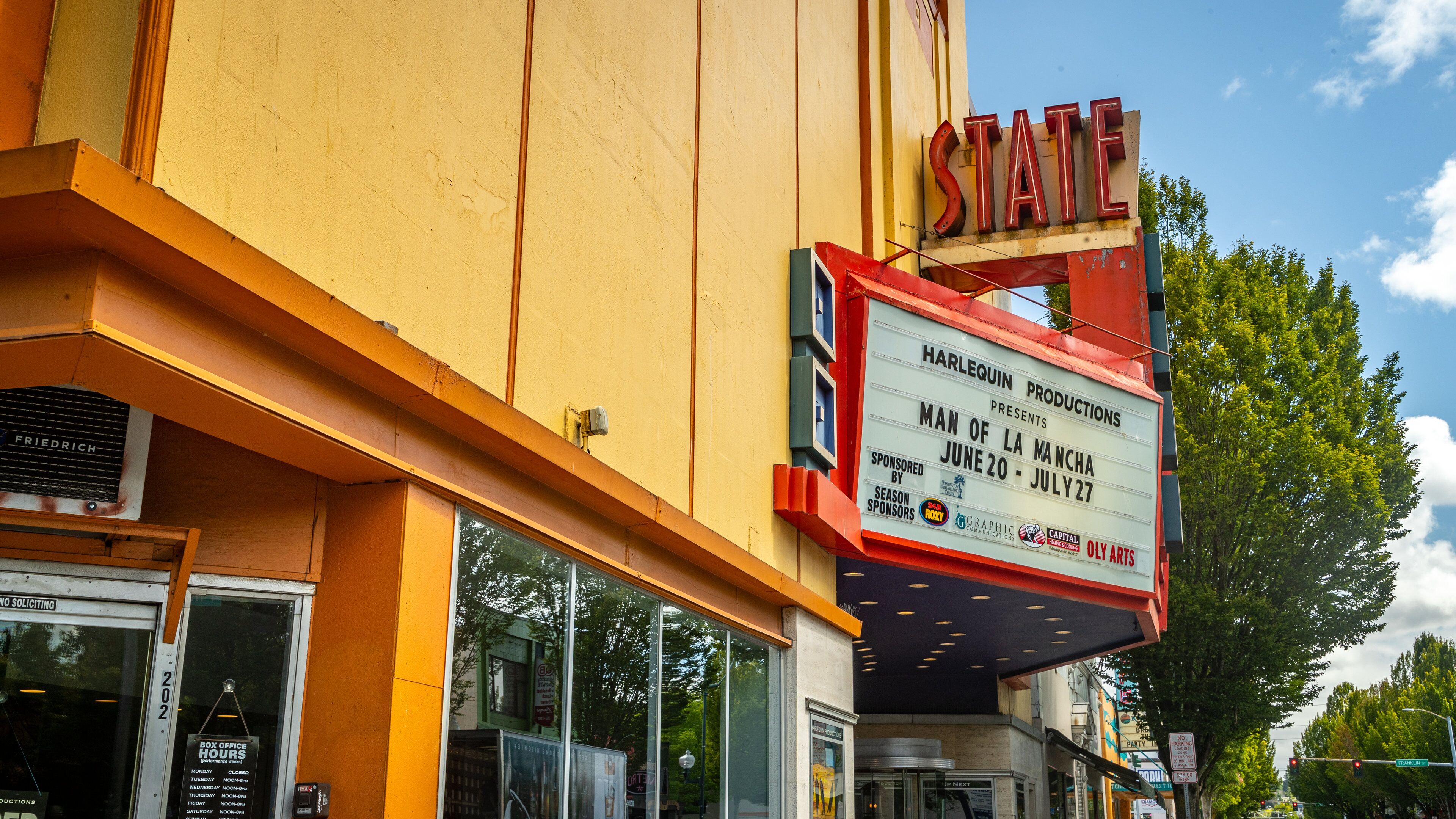 State Theater which includes signage