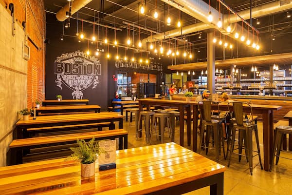 Samuel Adams Brewery featuring interior views