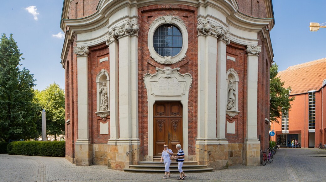 Clemenskirche showing heritage elements, a church or cathedral and street scenes