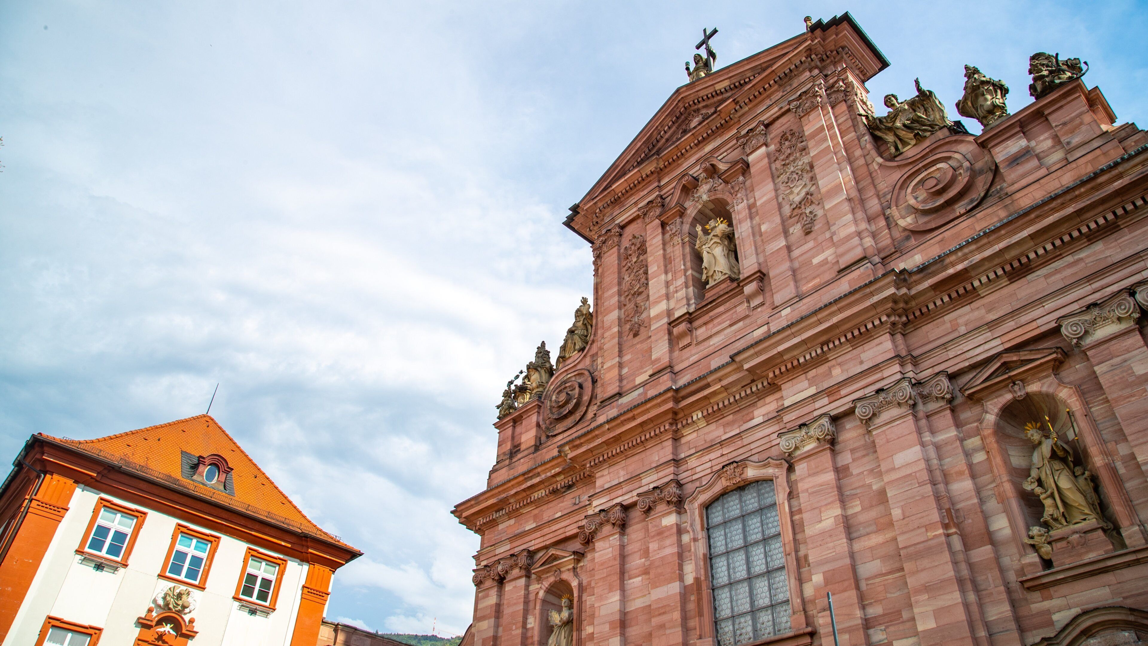 Jesuitenkirche featuring a church or cathedral and heritage architecture