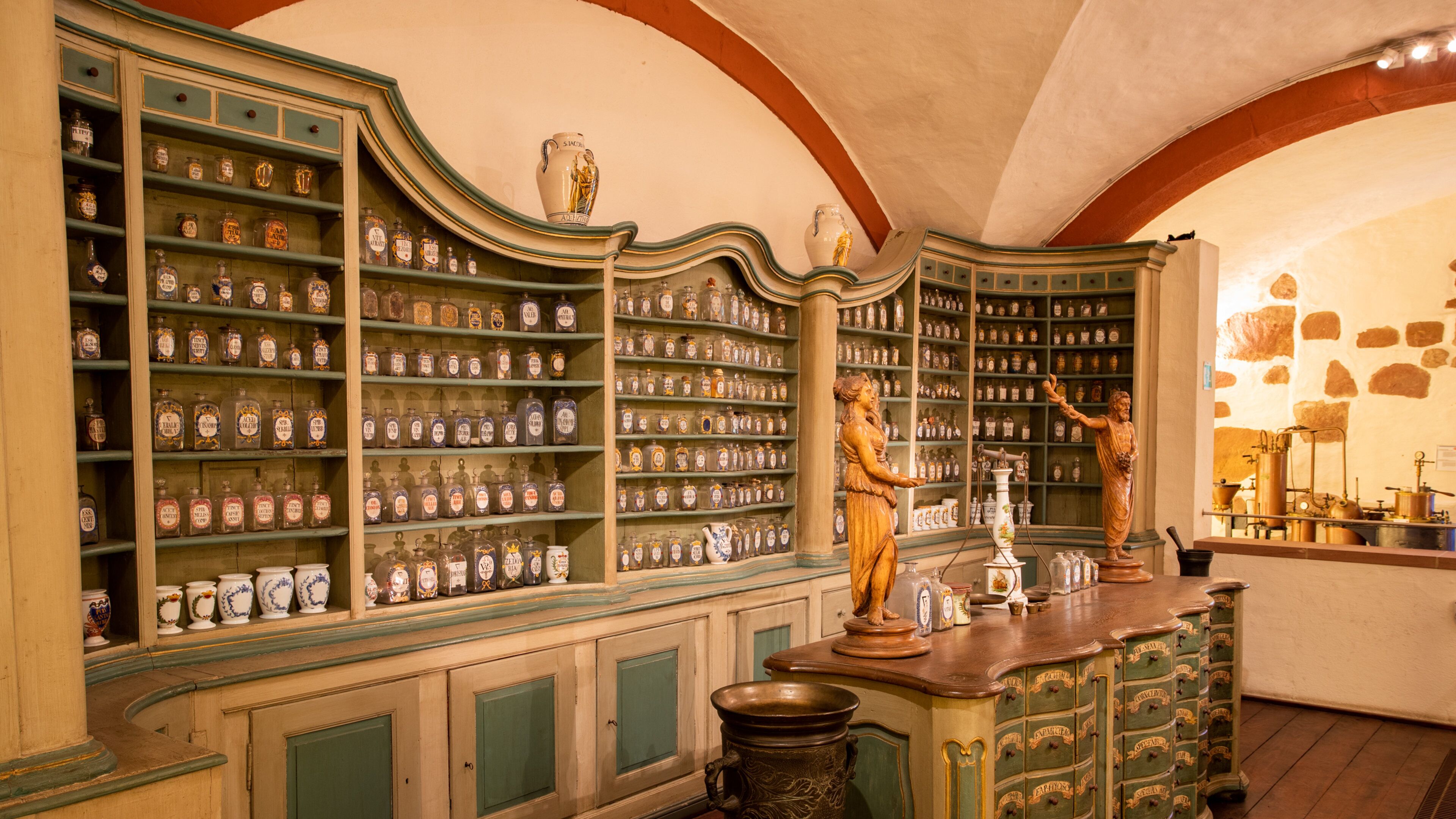 Deutsches Apotheken-Museum which includes heritage elements and interior views
