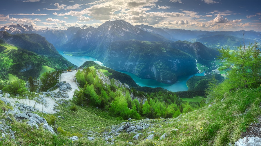 Konigsee lake in Berchtesgaden National Park