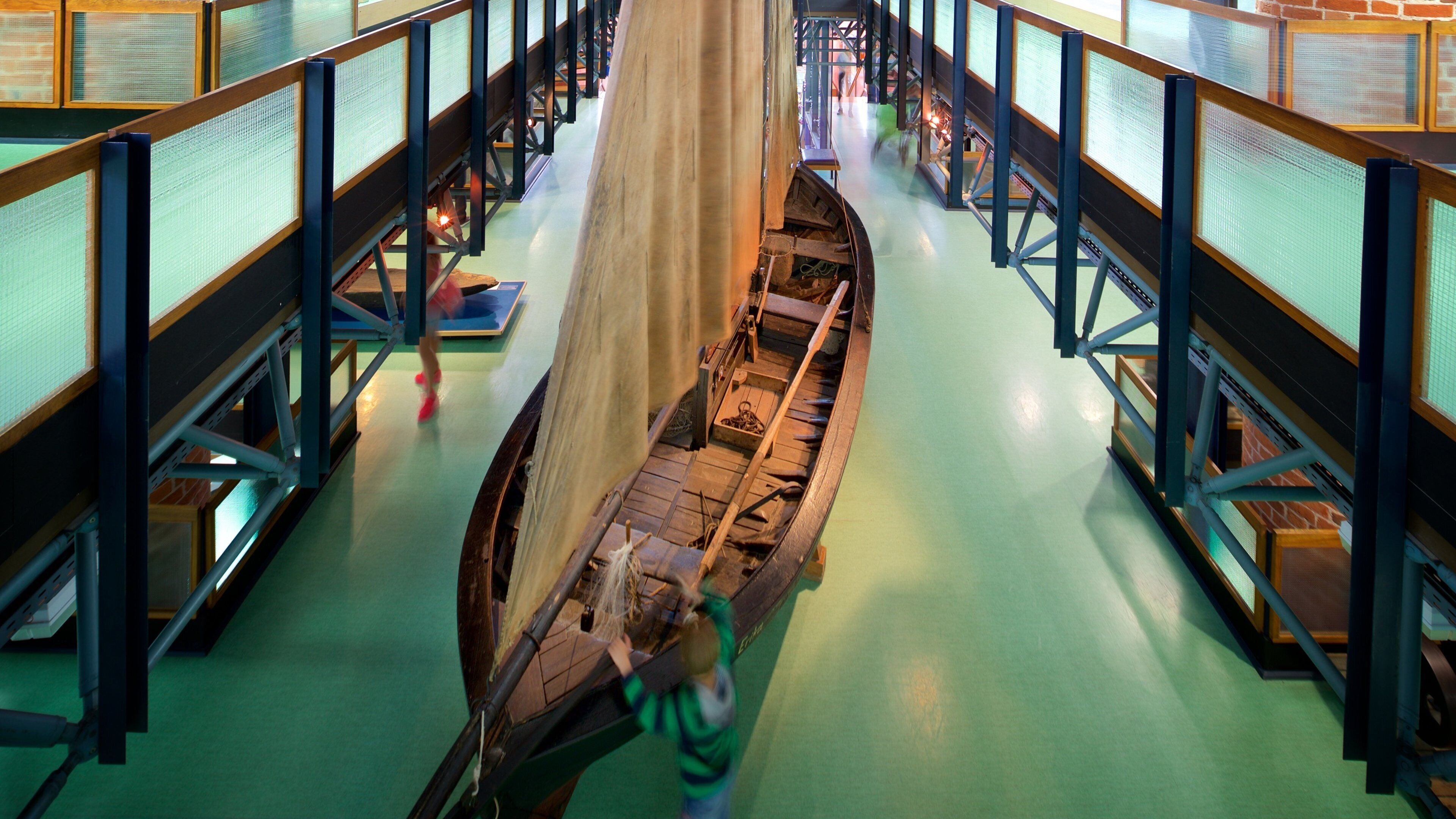 German Oceanographic Museum featuring interior views