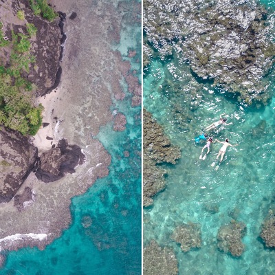Located not too far from the mermaid waters, otherwise known as Rainbow Reef in Fiji is this hidden treasure, affectionately named by locals as Hidden Beach. To be precise, it is a local secret, and a unforgettable excursion when staying at The Remote Resort, Fiji. 
Only accessible by small boat this is the perfect place to propose or create a unique and unforgettable memory as you have the entire beach to yourself. Ideal for snorkelling and sunbathing, when visiting this  resort a private gourmet picnic and crochet hammocks are optional extras to enhance your time. 
We spent 5 hours snorkelling, and lounging about in absolute seclusion. Just don't forget your camera as the water is a mythical, iridescent blue, which you'll definitely want to capture. #BeachTips