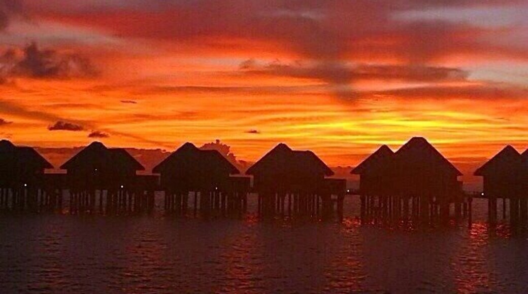 Sunset over ur water reef villa. Maldives, March 2018. My blog on the Maldives. https://jozeel.weebly.com/maldives.html
#Golden travel.
