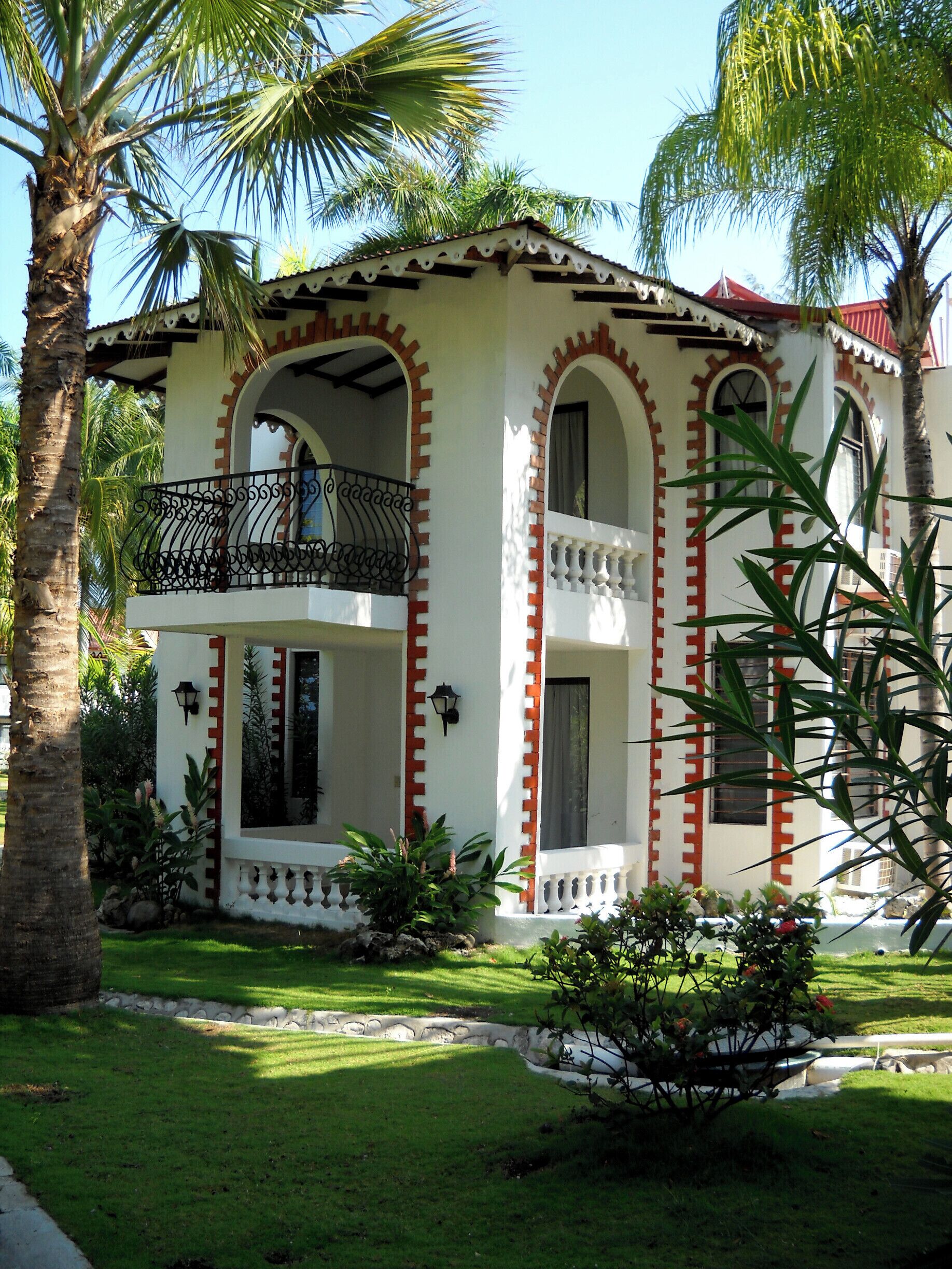 One of the beautiful guest room buildings at Moulin Sur Mer.  #1 of 3  The beach and ocean are lovely.  The staff friendly and helpful.  A visit here is well worth the effort.  Never over crowded, quiet, and peaceful.  Unlike a typical caribbean resort, there isn't a frenetic pace to entertain the guests.