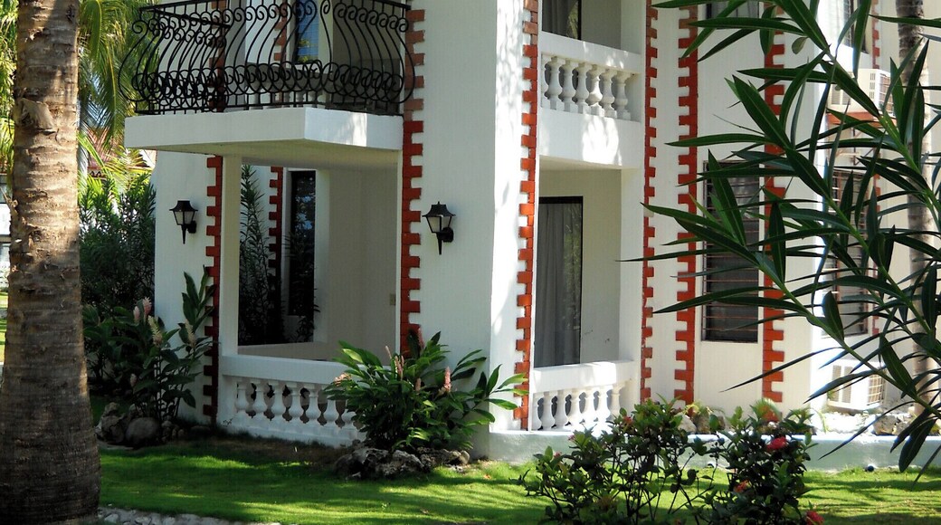 One of the beautiful guest room buildings at Moulin Sur Mer. #1 of 3 The beach and ocean are lovely. The staff friendly and helpful. A visit here is well worth the effort. Never over crowded, quiet, and peaceful. Unlike a typical caribbean resort, there isn't a frenetic pace to entertain the guests.